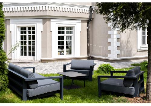  "Гранада" лаунж-зона из алюминия со столиком из HPL, фото 4 