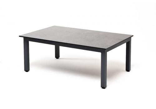  "Канны" журнальный столик из HPL 90х60, H40, каркас серый (RAL 7024), цвет столешницы "серый гранит", фото 3 
