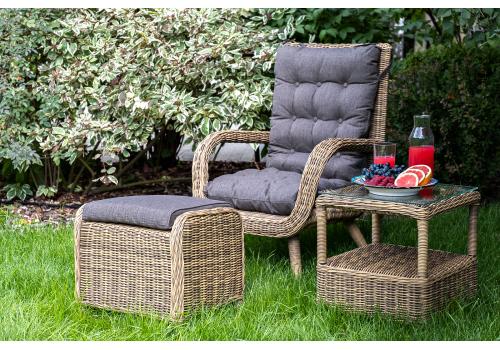  "Толедо" лаунж-зона из искусственного ротанга, цвет соломенный, фото 1 