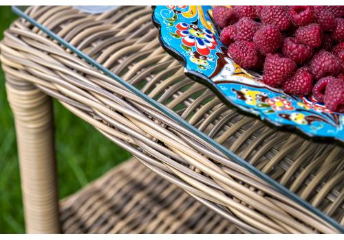  "Толедо" лаунж-зона из искусственного ротанга, цвет соломенный, фото 6 