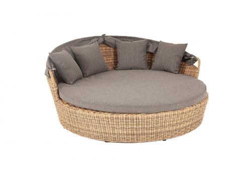  "Стильяно" плетеная кровать круглая, цвет соломенный, фото 15 