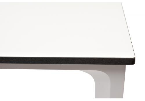  "Малага" обеденный стол из HPL 90х90см, цвет молочный, каркас белый, фото 5 