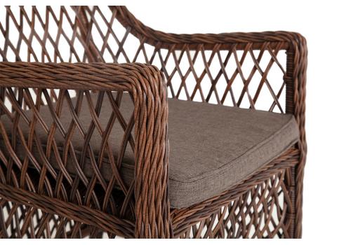 "Латте" плетеное кресло из искусственного ротанга, цвет коричневый, фото 4 
