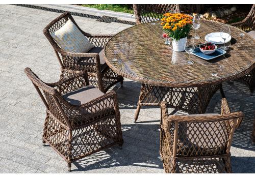  "Латте" плетеное кресло из искусственного ротанга, цвет коричневый, фото 7 