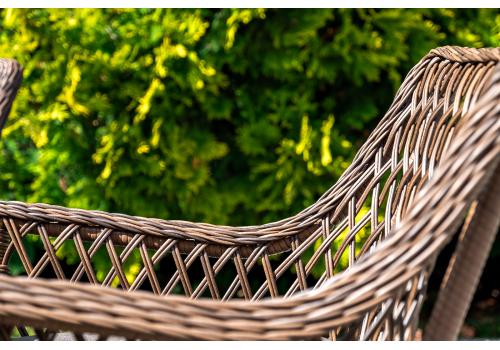  "Латте" плетеное кресло из искусственного ротанга, цвет коричневый, фото 10 