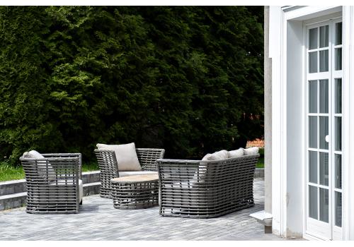  "Валенсия" лаунж-зона из искусственного ротанга, цвет серый, фото 3 