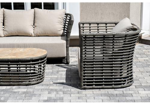  "Валенсия" лаунж-зона из искусственного ротанга, цвет серый, фото 9 