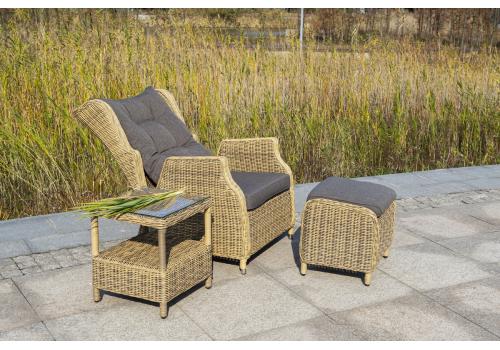  "Форио" столик кофейный из искусственного ротанга, цвет соломенный, фото 6 