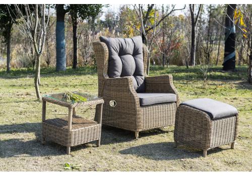  "Форио" столик кофейный из искусственного ротанга, цвет соломенный, фото 7 