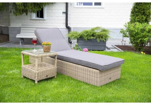  "Форио" столик кофейный из искусственного ротанга, цвет соломенный, фото 8 