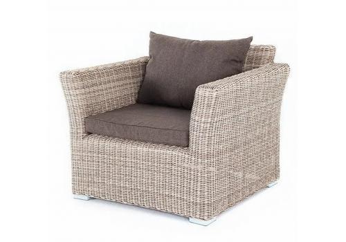  "Капучино" кресло из искусственного ротанга, цвет бежевый, фото 1 