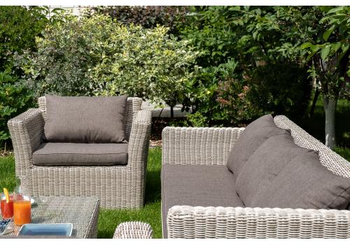  "Капучино" кресло из искусственного ротанга, цвет бежевый, фото 7 