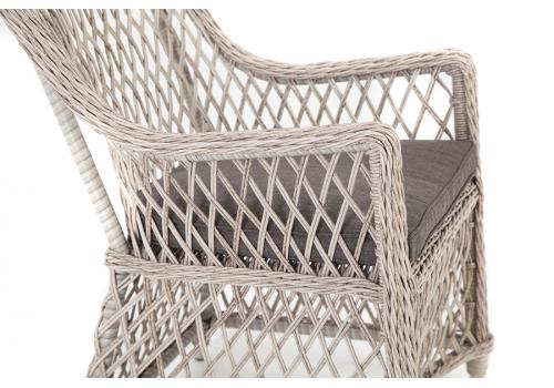  "Латте" плетеное кресло из искусственного ротанга, цвет бежевый, фото 3 