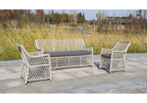  "Латте" плетеное кресло из искусственного ротанга, цвет бежевый, фото 16 