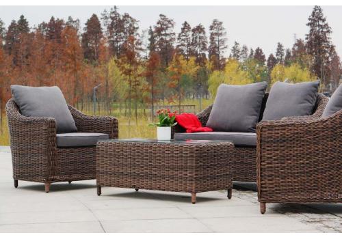  "Кон Панна" лаунж-зона из искусственного ротанга, цвет коричневый, фото 1 