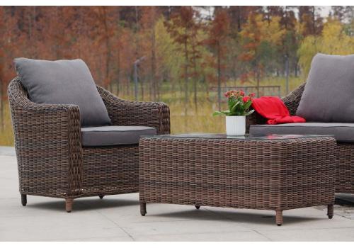  "Кон Панна" лаунж-зона из искусственного ротанга, цвет коричневый, фото 3 