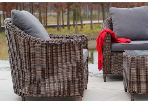  "Кон Панна" лаунж-зона из искусственного ротанга, цвет коричневый, фото 4 