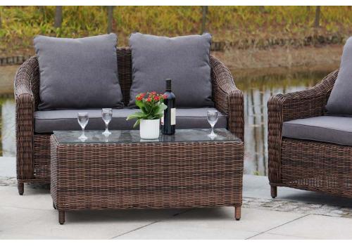  "Кон Панна" лаунж-зона из искусственного ротанга, цвет коричневый, фото 5 