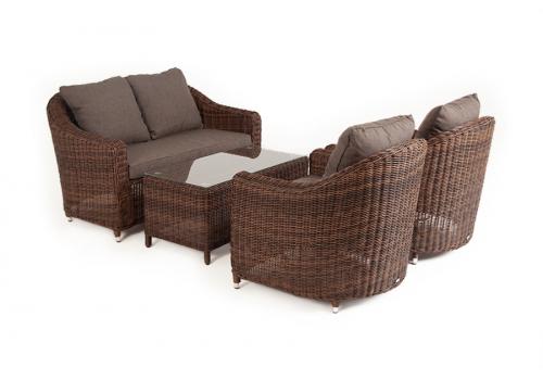  "Кон Панна" лаунж-зона из искусственного ротанга, цвет коричневый, фото 6 