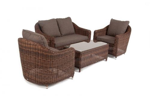  "Кон Панна" лаунж-зона из искусственного ротанга, цвет коричневый, фото 9 