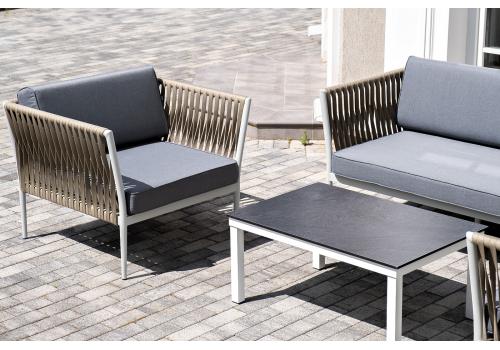  "Касабланка" лаунж-зона плетеная из роупа 4-местная, цвет серый, фото 16 