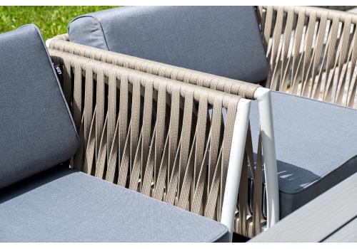  "Касабланка" лаунж-зона плетеная из роупа 4-местная, цвет серый, фото 19 