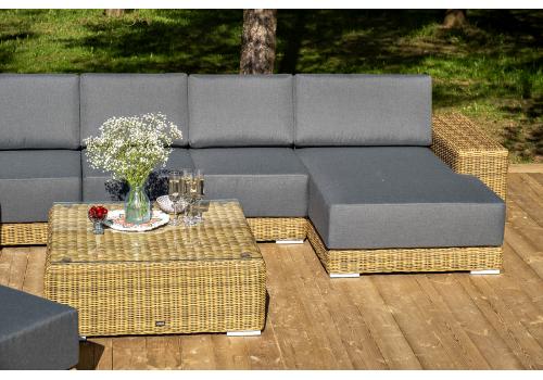  "Капри" трансформирующаяся лаунж-зона из искусственного ротанга, цвет соломенный, фото 10 