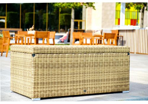  "Порту" сундук водонепроницаемый из искусственного ротанга, цвет соломенный, фото 13 