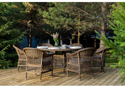  "Эспрессо–150 S" обеденная группа плетеная, цвет коричневый, фото 2 