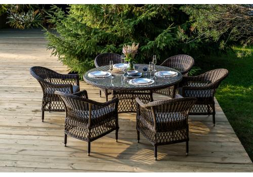  "Эспрессо–150 S" обеденная группа плетеная, цвет коричневый, фото 6 