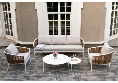  "Тоскана" лаунж-зона из искусственного ротанга, цвет соломенный, фото 3 