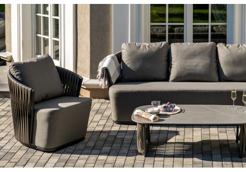  "Флоренция" лаунж-зона из искусственного ротанга, цвет графит, фото 51 