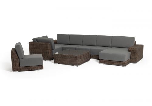  "Капри" трансформирующаяся лаунж-зона из искусственного ротанга, цвет коричневый, фото 29 