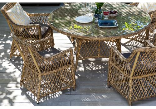  "Латте" плетеное кресло из искусственного ротанга, цвет соломенный, фото 60 