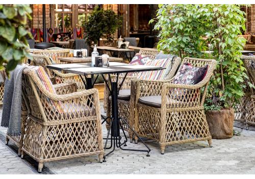  "Латте" плетеное кресло из искусственного ротанга, цвет соломенный, фото 194 