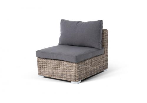  "Лунго" трансформирующийся диван из искусственного ротанга, цвет соломенный, фото 4 