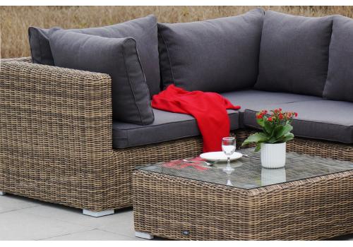  "Лунго" трансформирующийся диван из искусственного ротанга, цвет соломенный, фото 7 