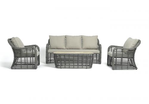  "Ницца" лаунж-зона из искусственного ротанга, цвет бронзовый, фото 79 