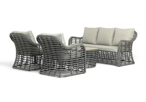  "Ницца" лаунж-зона из искусственного ротанга, цвет бронзовый, фото 81 