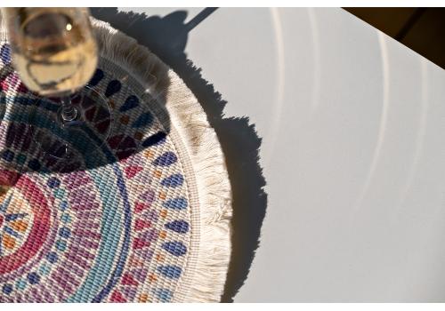  "Верона" лаунж-зона 5-местная плетеная из роупа (веревки), каркас алюминиевый белый, роуп бежевый, фото 25 