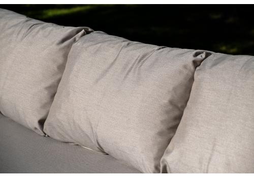  "Верона" лаунж-зона 5-местная плетеная из роупа (веревки), каркас алюминиевый белый, роуп бежевый, фото 27 