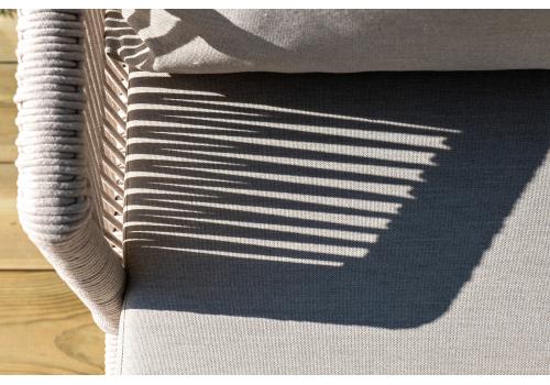  "Верона" лаунж-зона 5-местная плетеная из роупа (веревки), каркас алюминиевый белый, роуп бежевый, фото 35 