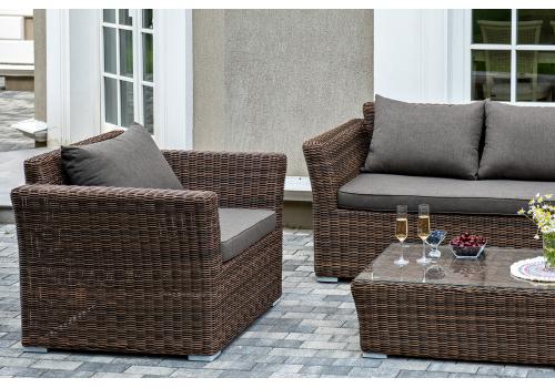  "Капучино" лаунж-зона из искусственного ротанга, цвет коричневый, фото 3 