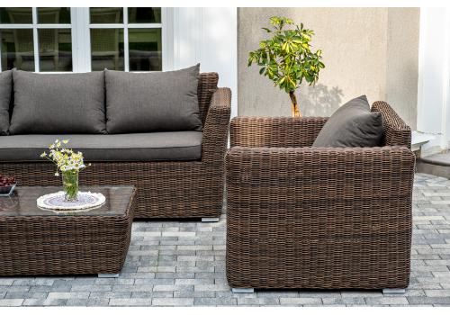  "Капучино" лаунж-зона из искусственного ротанга, цвет коричневый, фото 4 