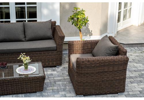  "Капучино" лаунж-зона из искусственного ротанга, цвет коричневый, фото 5 