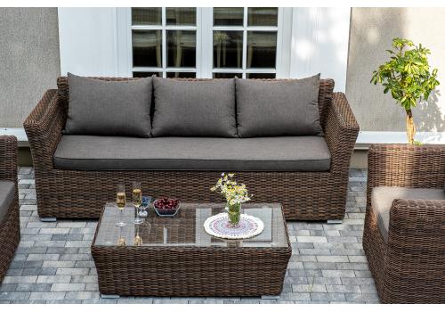  "Капучино" лаунж-зона из искусственного ротанга, цвет коричневый, фото 7 