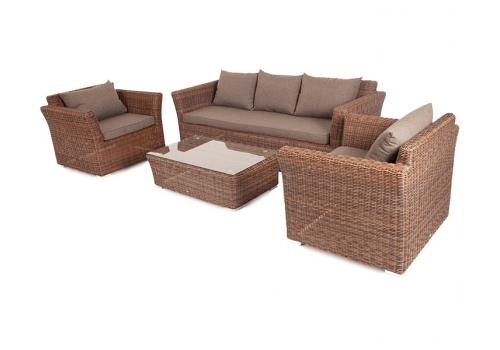  "Капучино" лаунж-зона из искусственного ротанга, цвет коричневый, фото 15 