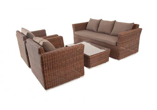  "Капучино" лаунж-зона из искусственного ротанга, цвет коричневый, фото 17 