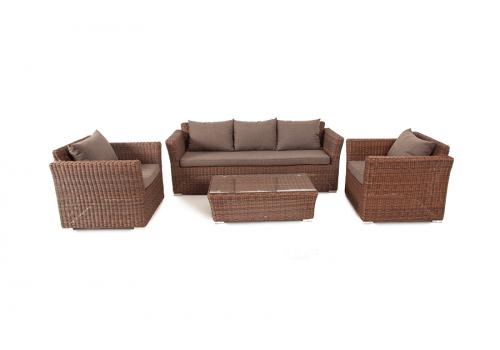  "Капучино" лаунж-зона из искусственного ротанга, цвет коричневый, фото 18 