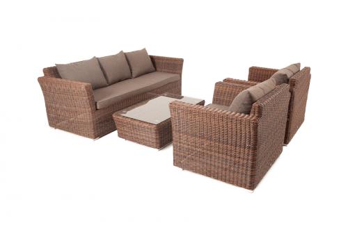  "Капучино" лаунж-зона из искусственного ротанга, цвет коричневый, фото 19 
